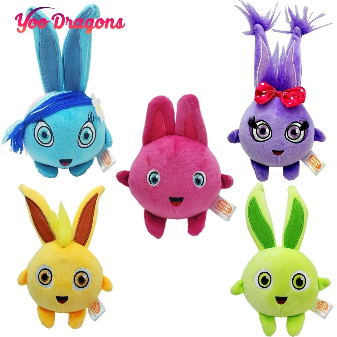 

Set 5Pcs Sunny Bunnies Plush toys Soft Stuffed Animals Kids Solar Bunny Cartoon Toy For Baby Girls Children Birthday Gifts