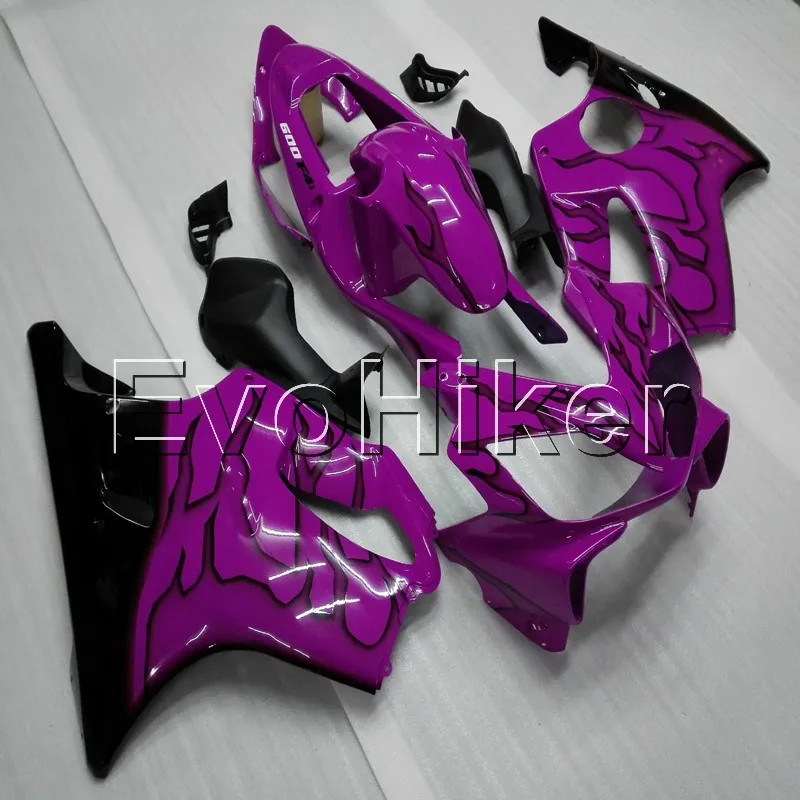 

INJECTION MOLDING Fairing for CBR600F4i 2001 2002 2003 black flames CBR600 F4i 01 02 03 ABS Plastic Bodywork Set