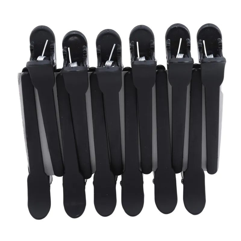 

12Pcs Black Hair Grip Clips Hairdressing Sectioning Cutting Hair Clamps Clip Professional Plastic Salon Styling Hair Clips