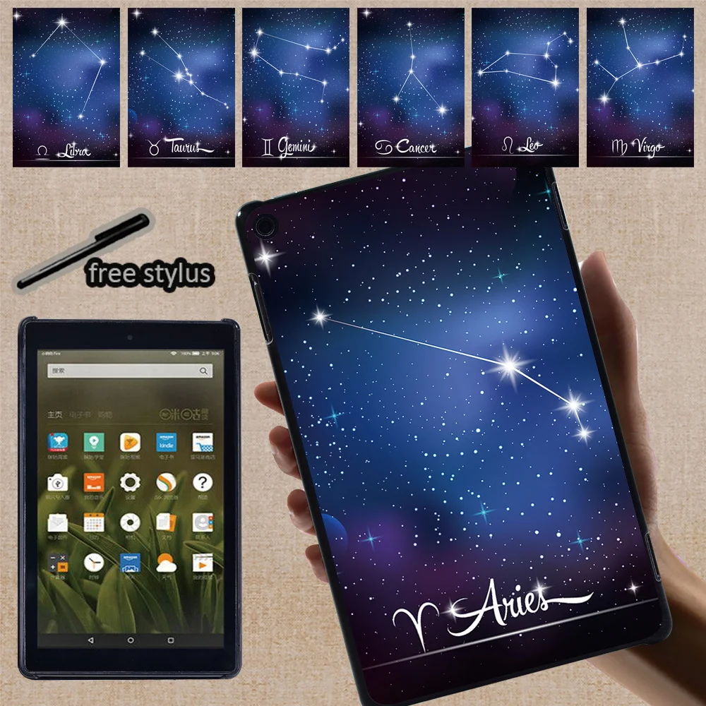 

Чехол для планшета для HD 10 Plus Gen/5th/7th/9th/11th/Fire 7(5th 7th 9th)/ HD 8 plus Gen/6th/7th/8th/10th Star Print Series Back Shell