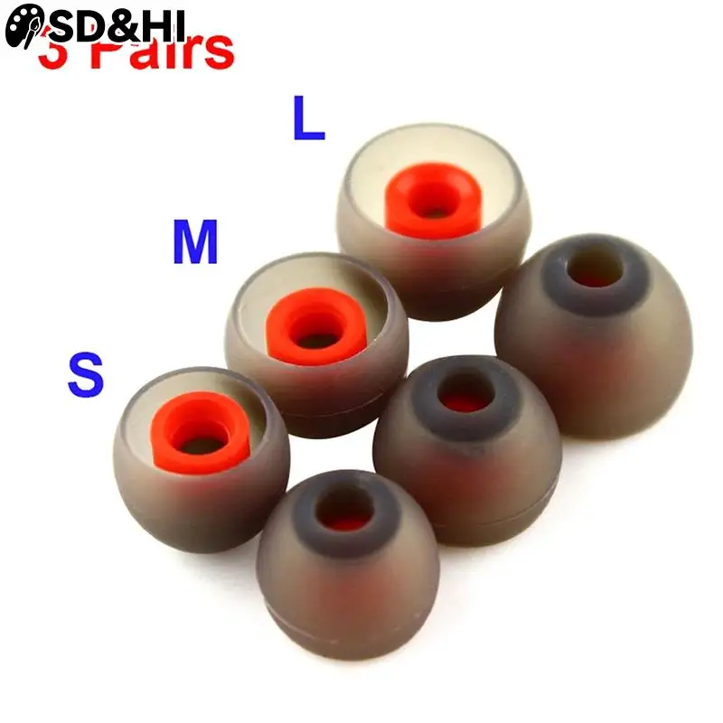 

3Pairs Ear Pads For Headphones Earphone Tips Silicone Ear Tips Small In-ear Earphone Covers Earbuds Eartips Accessories