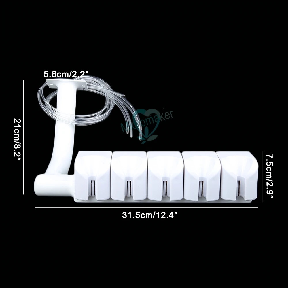 

1pcs Dental 5 Holder Valve Syringe Hanging Scaler holder Seat Handpiece Holder Valve For Dental Chair Unit Spare Parts