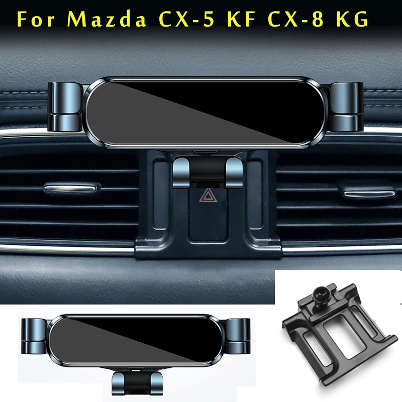 Car Phone Holder For Mazda CX5 CX 5 KF CX 8 KG 2017 2021 2022 Car Styling Bracket GPS Stand Rotatable Support Mobile Accessories