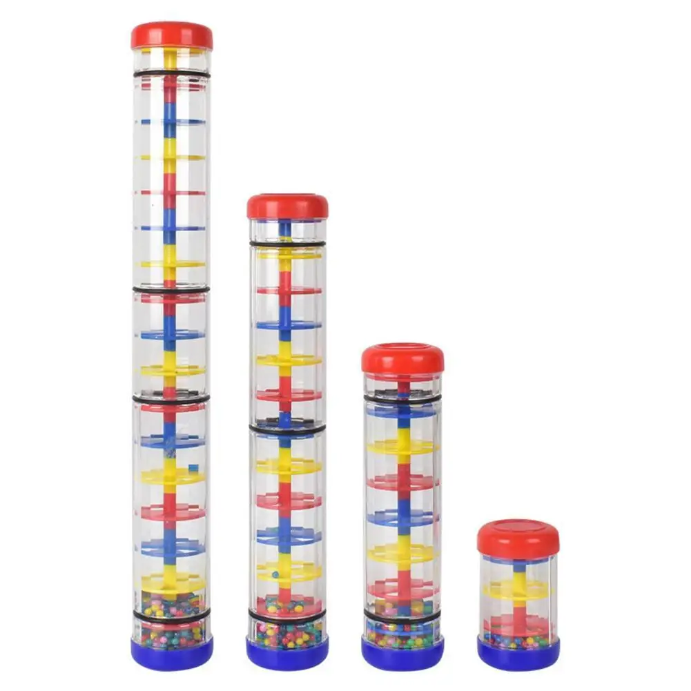 

Rain Stick Musical Toy Raindrop Sound For Kids Rain Stick Rainbow Rainmaker Sound Simulation Baby Early Educational Funny Toy