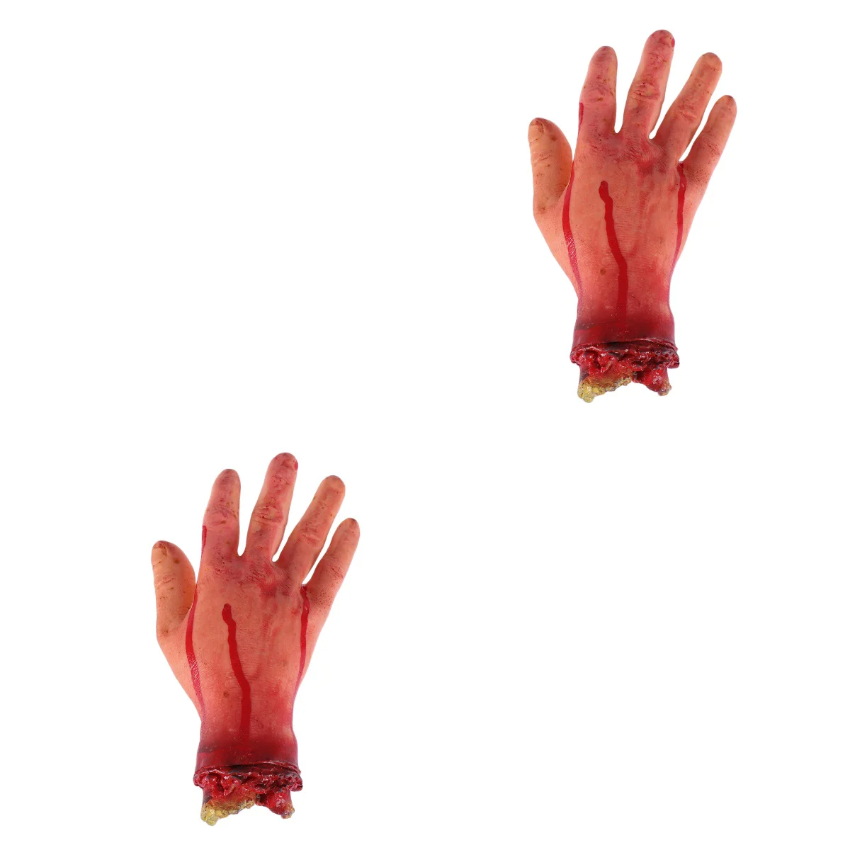 

2pcs 20x12cm Children Broken Hand Blood Horror Halloween Decoration Severed Limbs Novelty Dead Broken Hand Gadgets