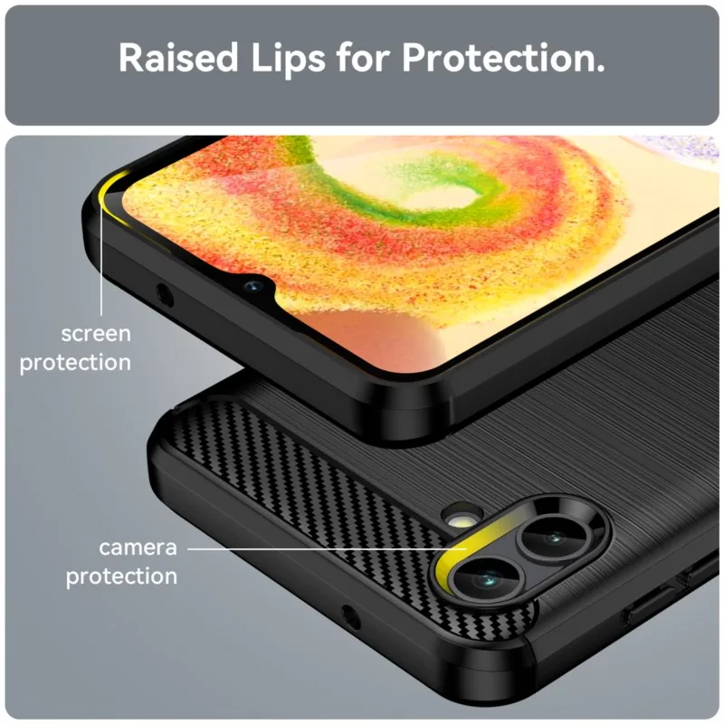 For Samsung Galaxy A04E Case Cover Samsung A04E A04 A53 A52 A13 A12 A72 Bumper Carbon Soft Silicone Cases Samsung A04E 4G Fundas