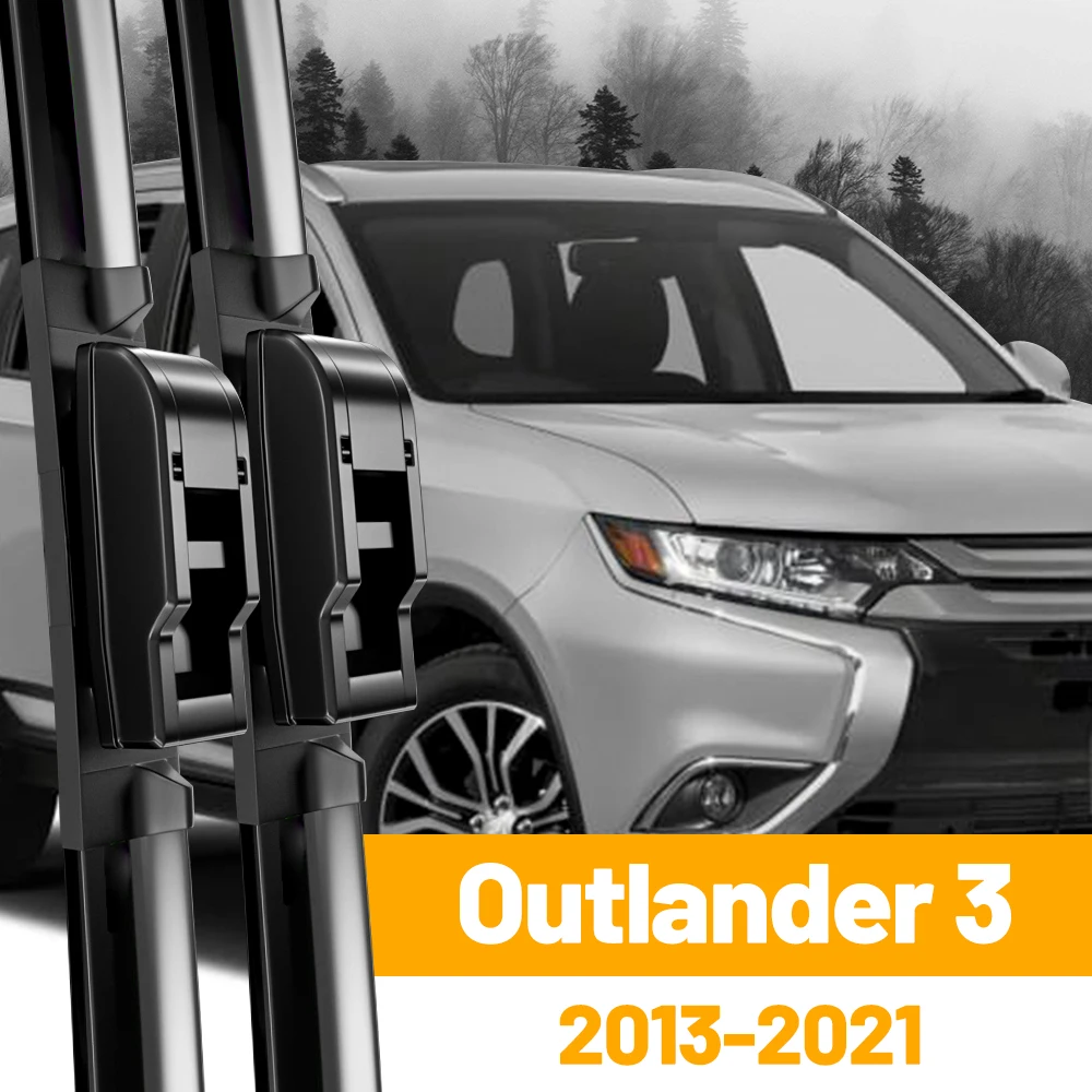 

Комплект Бескаркасных Дворников Из Натурального Каучука Для Mitsubishi Outlander 3 MK3 2013-2021 PHEV, Черные, Интеллектуальные