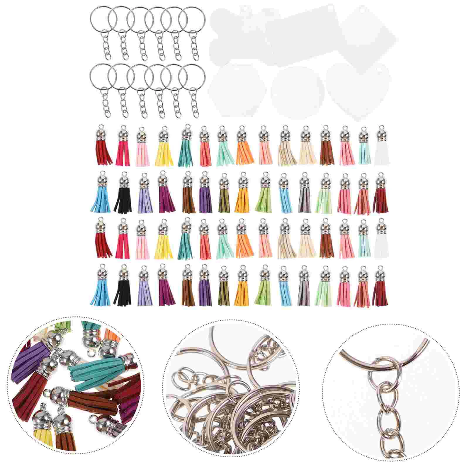 

Keychain Acrylic Blanks Diy Key Blank Chains Clear Keychains Portable Bulk Pendant Chain Multi Function Rings Sublimation Jump