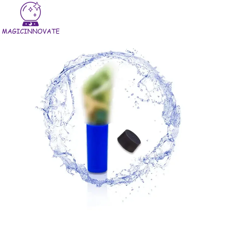 

Превращающийся в воду магический реквизит крупным планом Волшебные трюки съесть деньги бутылка игрушки для детей и взрослых легко играть