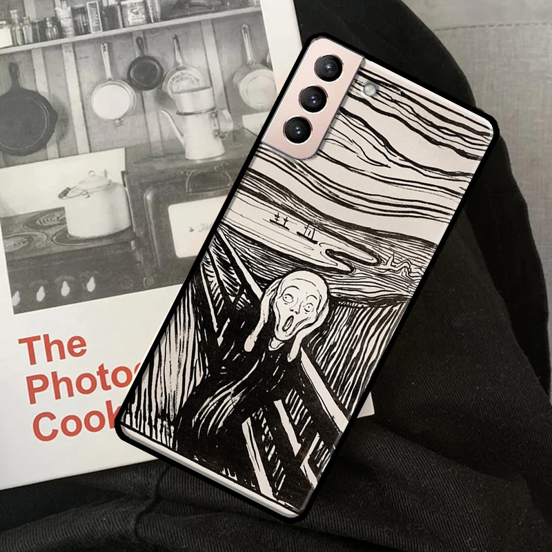 Чехол The Cry By Munch для Samsung Galaxy S21 S20 FE S9 S10 Note 10 Plus 20 Ultra S22 ультрамягкий чехол