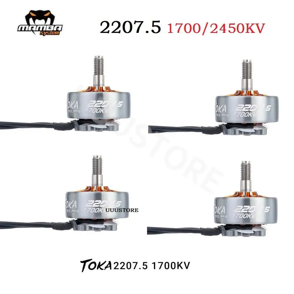 

DIATONE MAMBA TOKA 2207,5 серия 2207 kv 2450KV бесщеточный двигатель для FPV Racing Freestyle Roma F5 запчасти