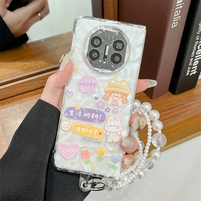 Модный чехол для телефона с водными волнами HUAWEI MATE X5 X3 пластиковые чехлы рисунком