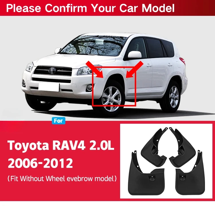 

Брызговики для Toyota RAV4 2006-2012, XA30