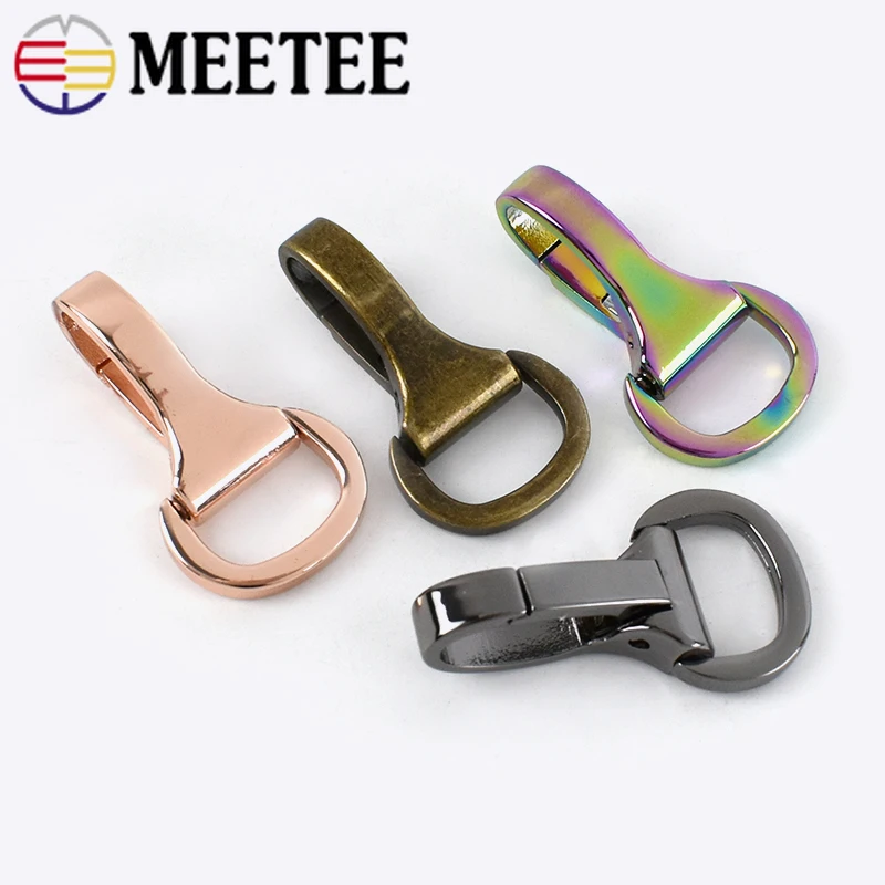 

10Pcs Meetee 15mm Metal Bag Buckles Handbag Straps Chain Clasps Lobster Snap Hook Dog Collar Clip DIY Sewing Accessories