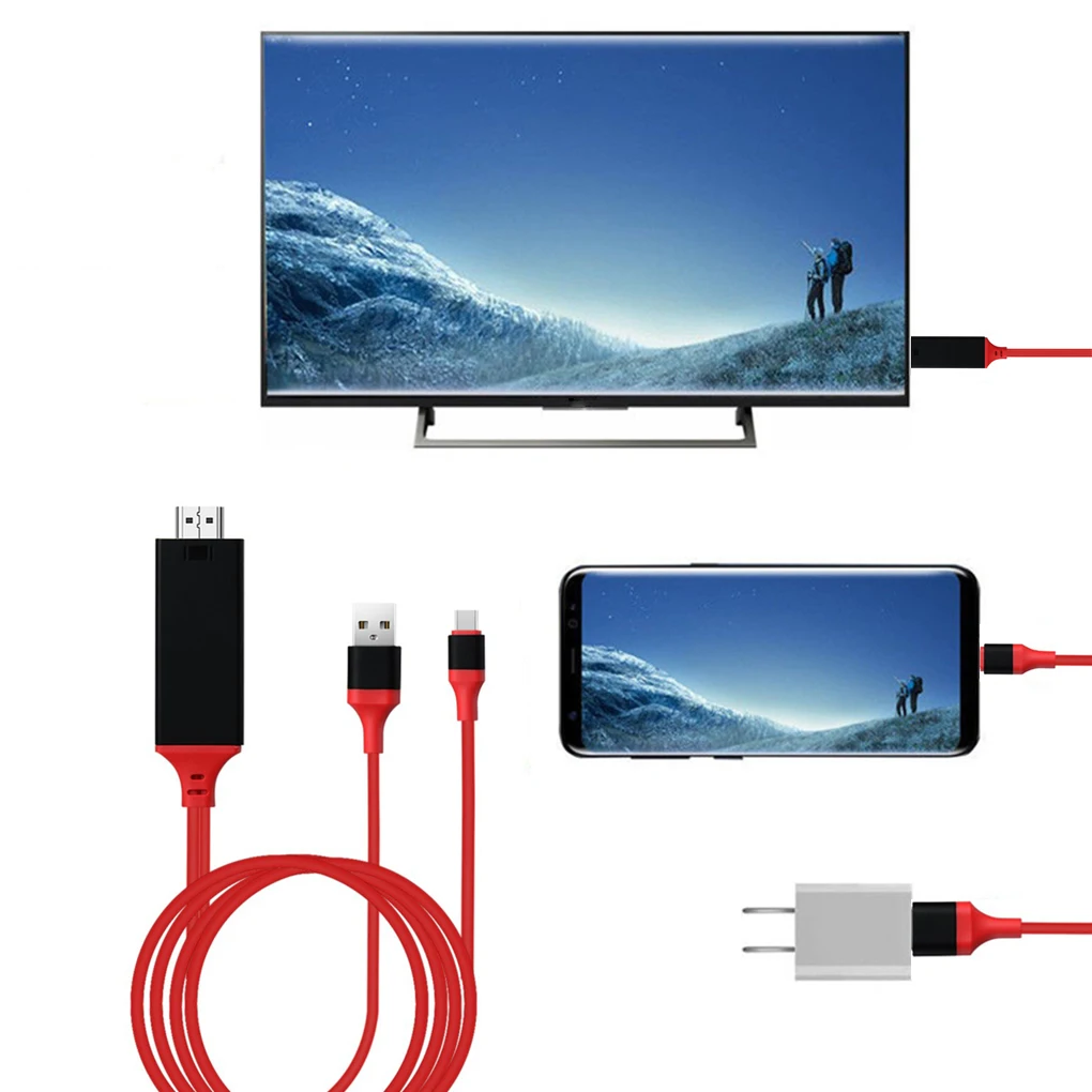 Кабель-адаптер для передачи данных 2 м USB Type C в HD 4K