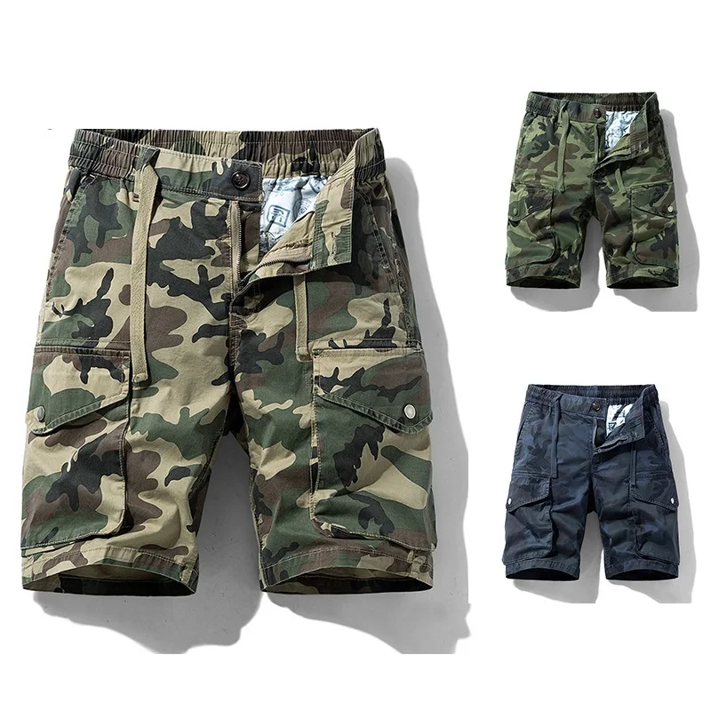LN Cargo Shorts Men Cool Camouflage Summer Hot Sale Cotton Casual Men Short Pants Brand Clothing Comfortable Camo Men Cargo