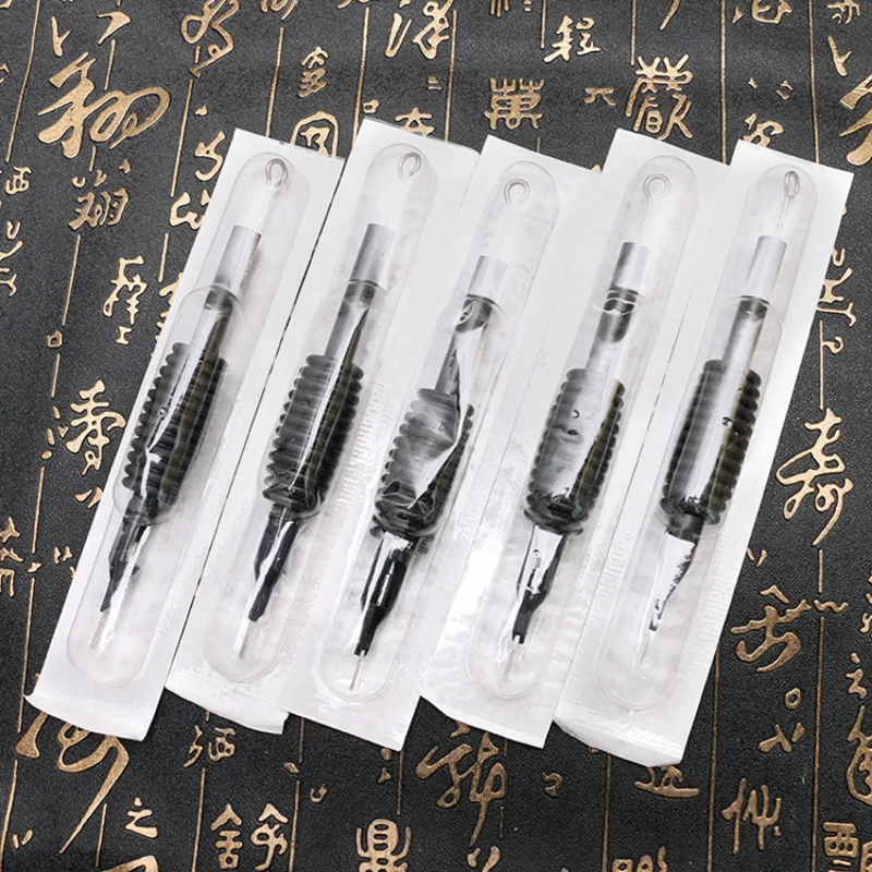 

Disposable Black Sterile Tattoo Needle Tip, Silicone Grip Tip Holder Rl Rs Rm, Supplies for Tattoo Gun Machine