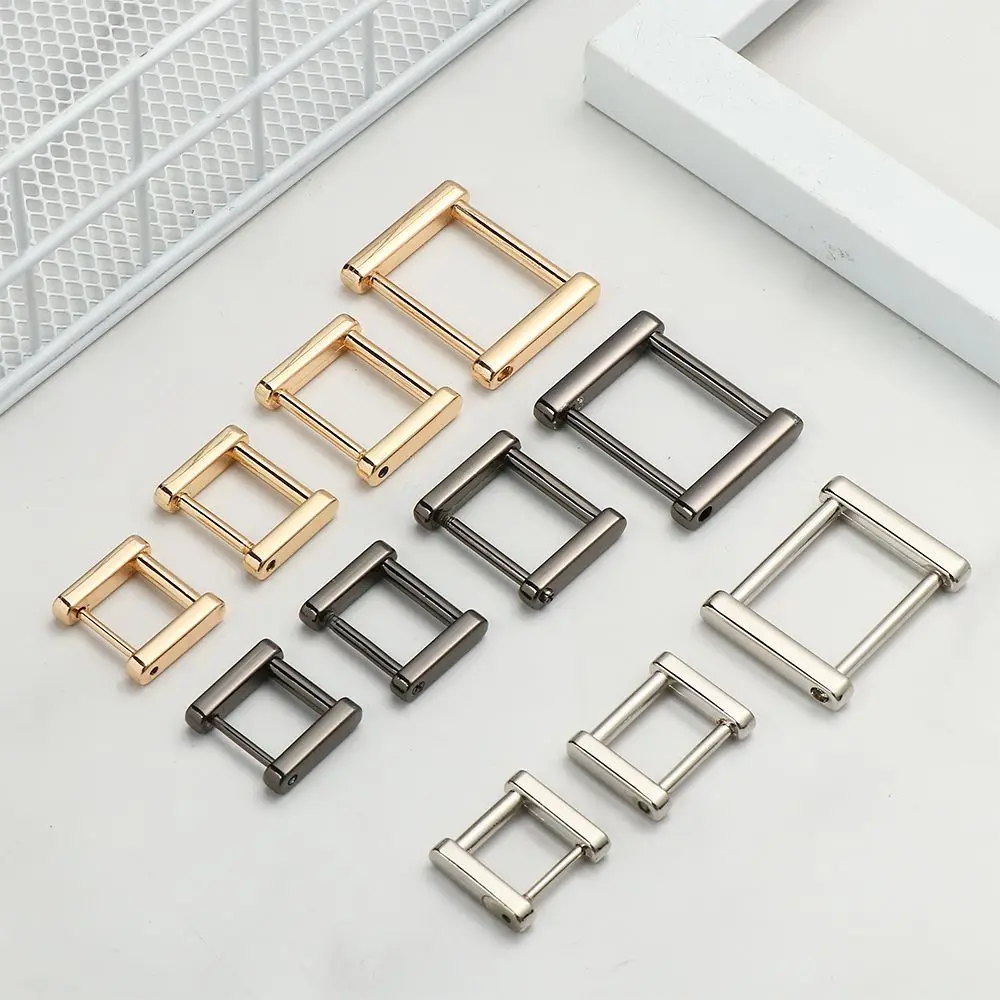 

Craft Shoulder Webbing Buckle Bag Strap Accessories Screw Rings Buckle Rectangle Rings Buckle Bag Loop Strap Connector