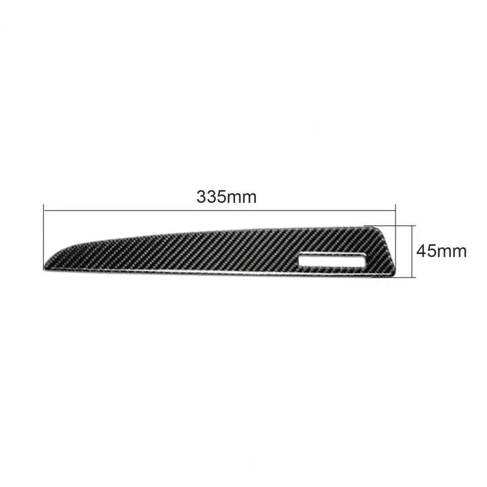 

Carbon Fiber Dashboard Panel Trim Protective Anti-scratch Copilot Dashboard Strip Car Styling Compatible with A4 B8 A5 Q5 8R Lef