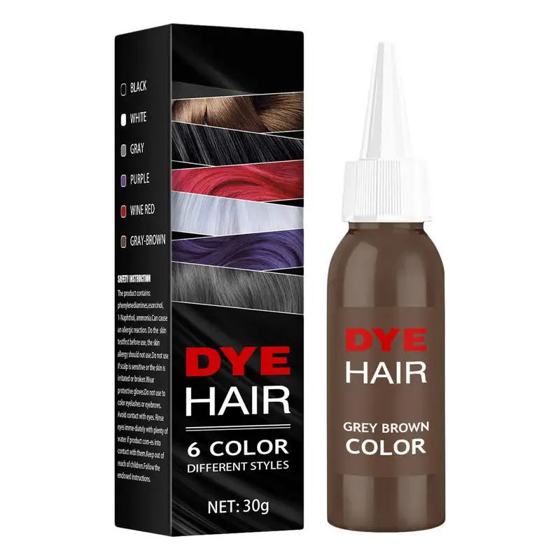 Dye Purple/wine Red/black/gray/white/grey Brown30g