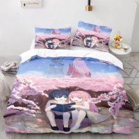 size pink bed sets children bedroom duvet cover lovers darling in the franxx bedding set spread twin full queen king
