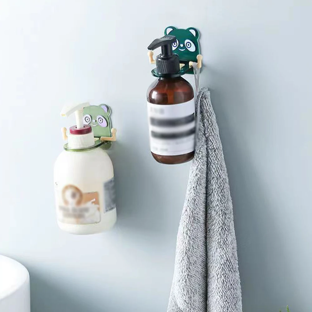 

Bathroom Shampoo Shelves Plastic Shower Gel Bottle Holder Soap Dispenser Organizer Punch-free Hanging Storage Rack