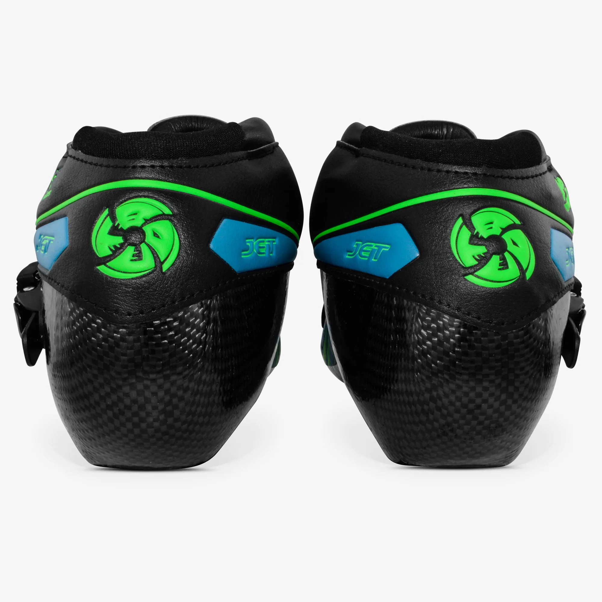 BONT 2PT 155 мм синие черные роликовые коньки скоростные детские