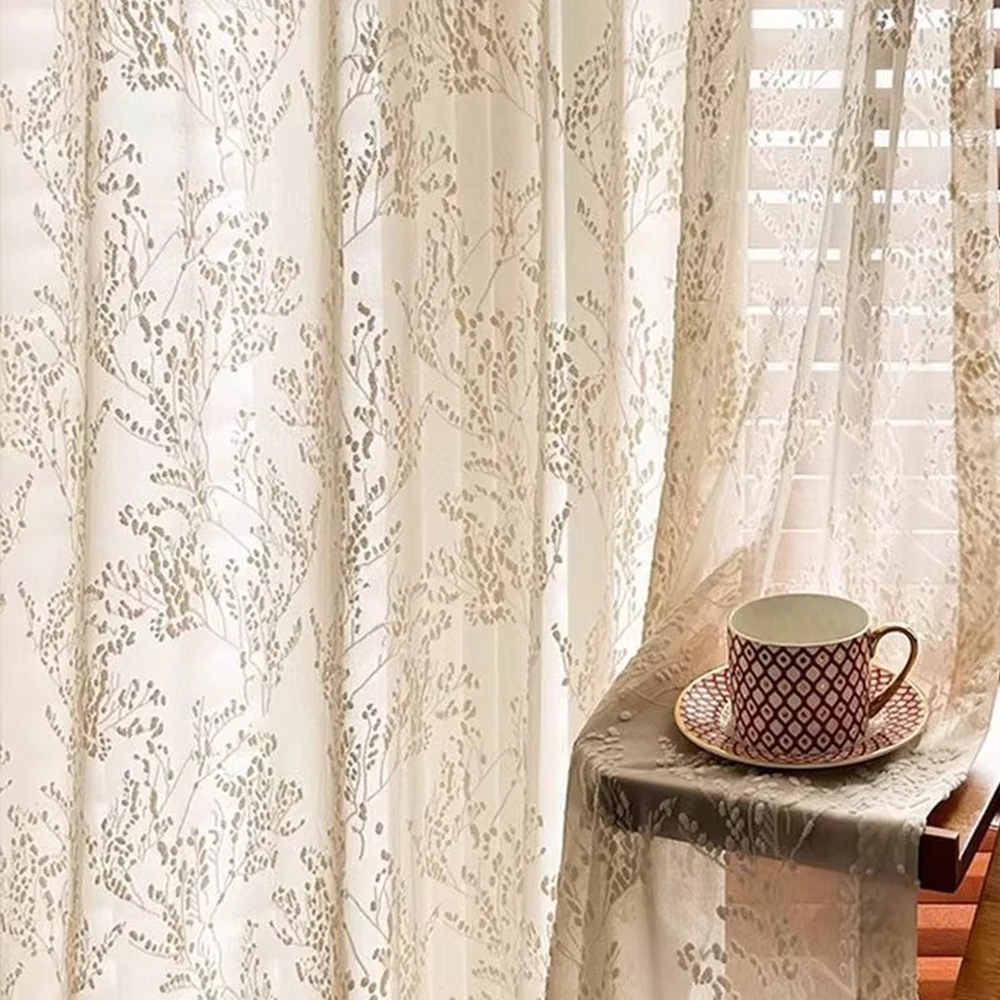 

Прозрачные шторы CENTURyMiG с кружевом