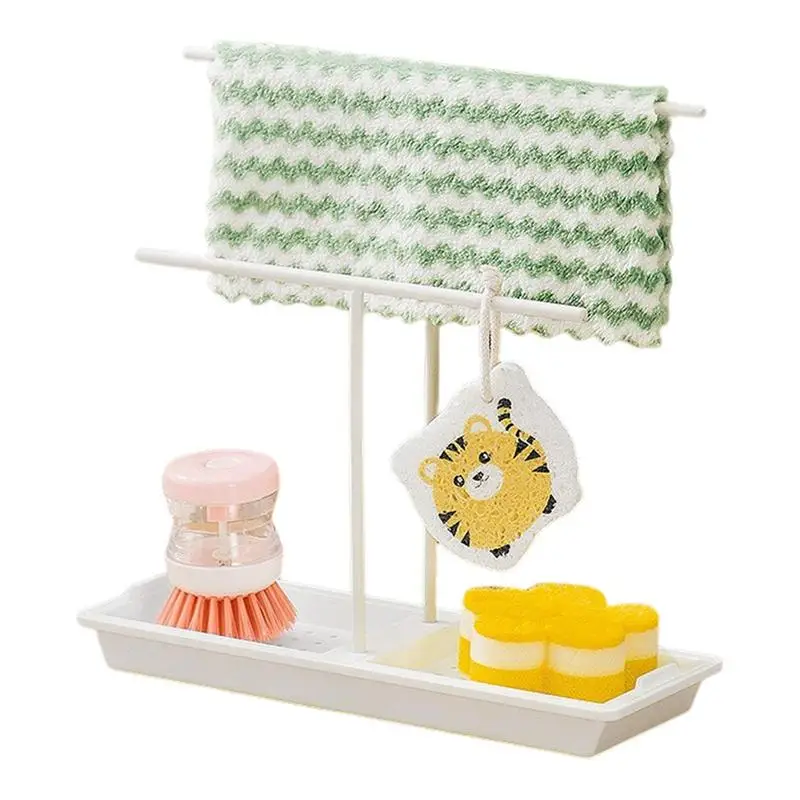 

Telescopic Sink Storage Rack Kitchen Sink Organizer Sink Shelf Soap Sponge Holder Kitchen Gadgets Accessories Dishcloth Hanger