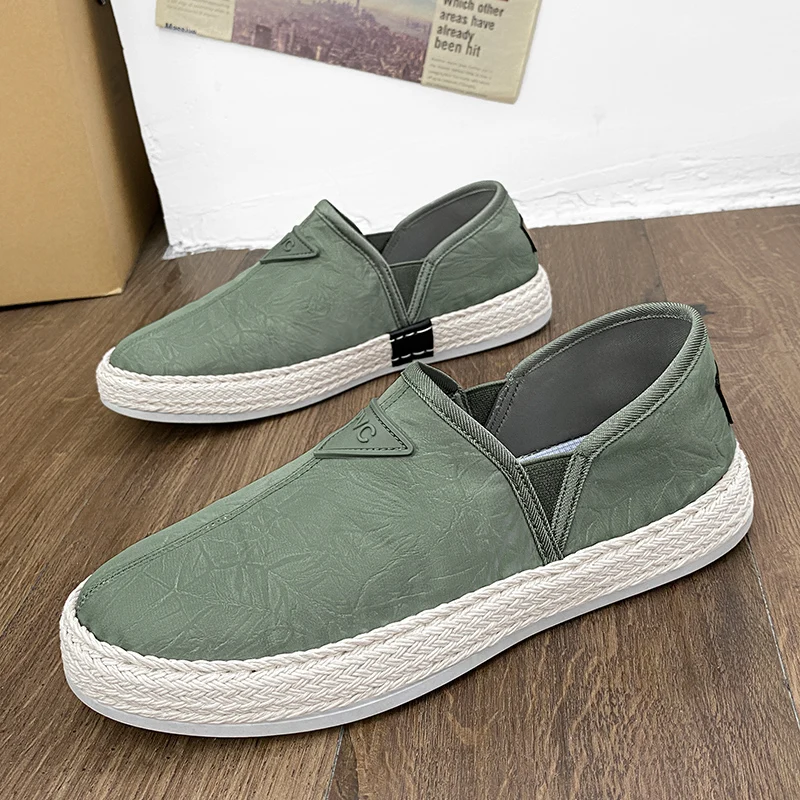 

2022 Popular Casual Sneakers Men Oxford Fabric Fisherman Shoe for Man Hard-Wearing Mens Casual Shoes Slip-on Fashion Shoe