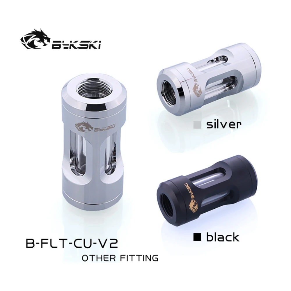 

Bykski Water Filter Fittings Dual Inner G1/4 Thread Leach Adaptor Metal Percolator Water Cooler Accessories PC MOD B-FLT-CU-V2