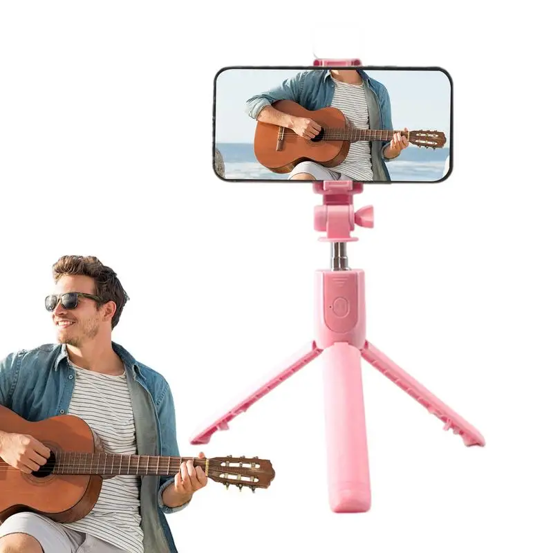 Портативная селфи-палка с синими зубьями