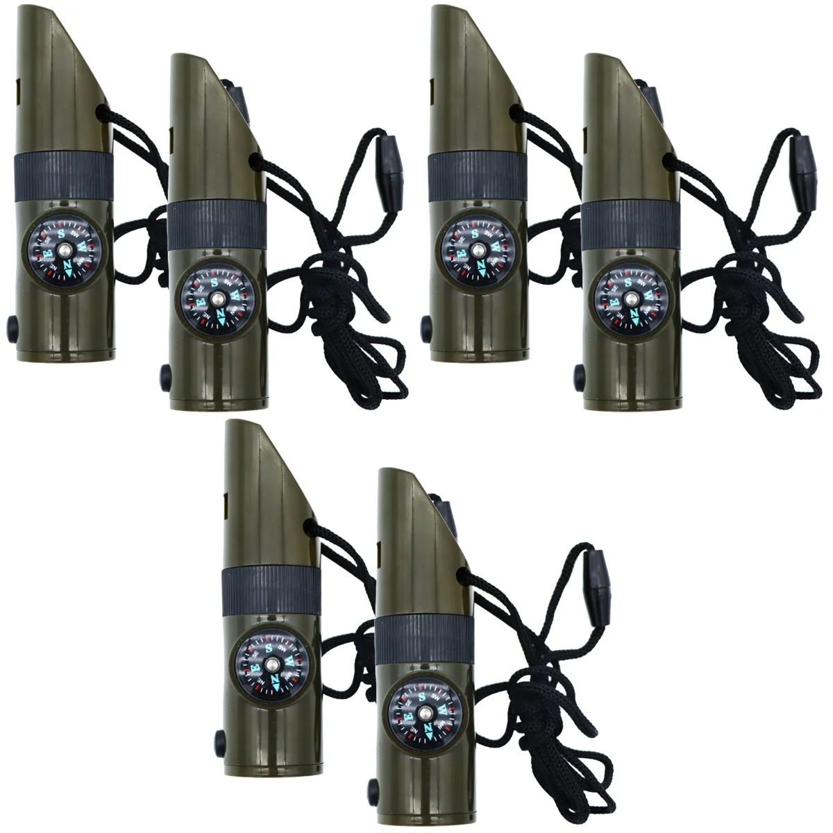 

6 Pcs Outdoor Whistle Multi-use Whistle Portable Camping Whistle for Camping Outdoor Backpacking Hiking