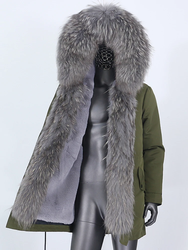 Мужская длинная парка с капюшоном черная Водонепроницаемая теплая куртка