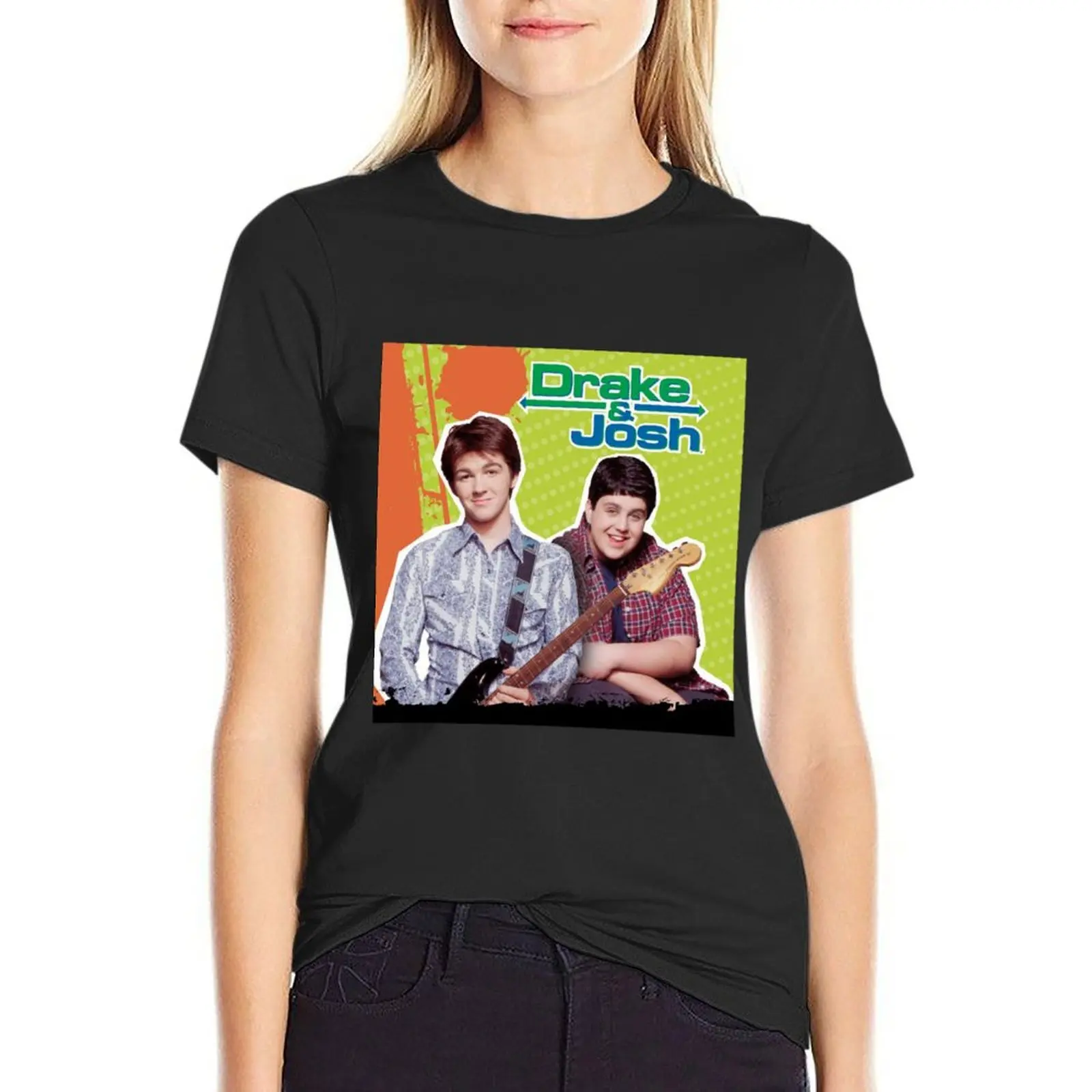 Футболка Drake &amp Josh Album аниме черные спортивные фанаты забавные футболки для