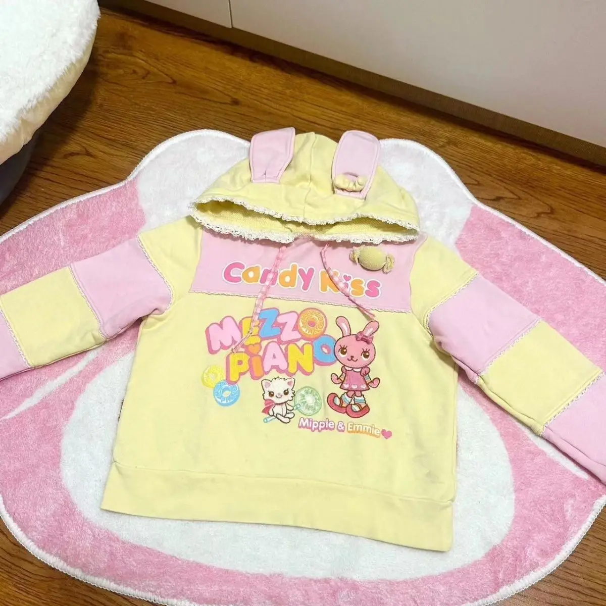 Милая толстовка с принтом японских мультфильмов для девочек осень 2024 новая милая