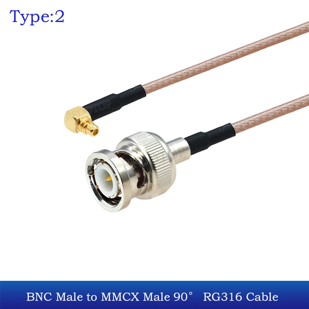 

RFDOTOP Коаксиальный кабель BNC-MCX 50 Ом 10 см