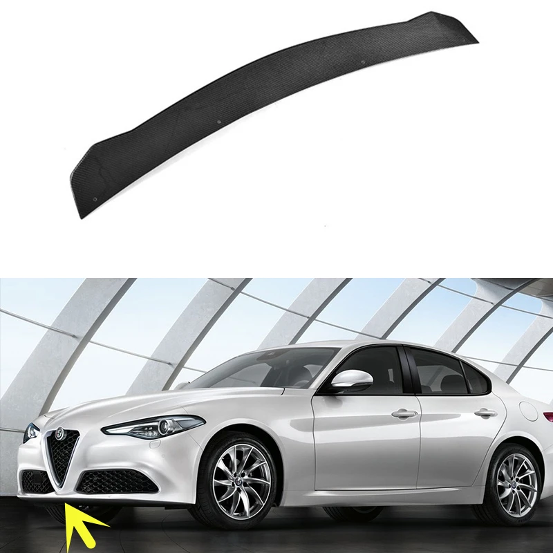 

Стандартный бампер губы для Alfa Romeo Giulia 2015-2018 года комплект аксессуаров из углеродного волокна