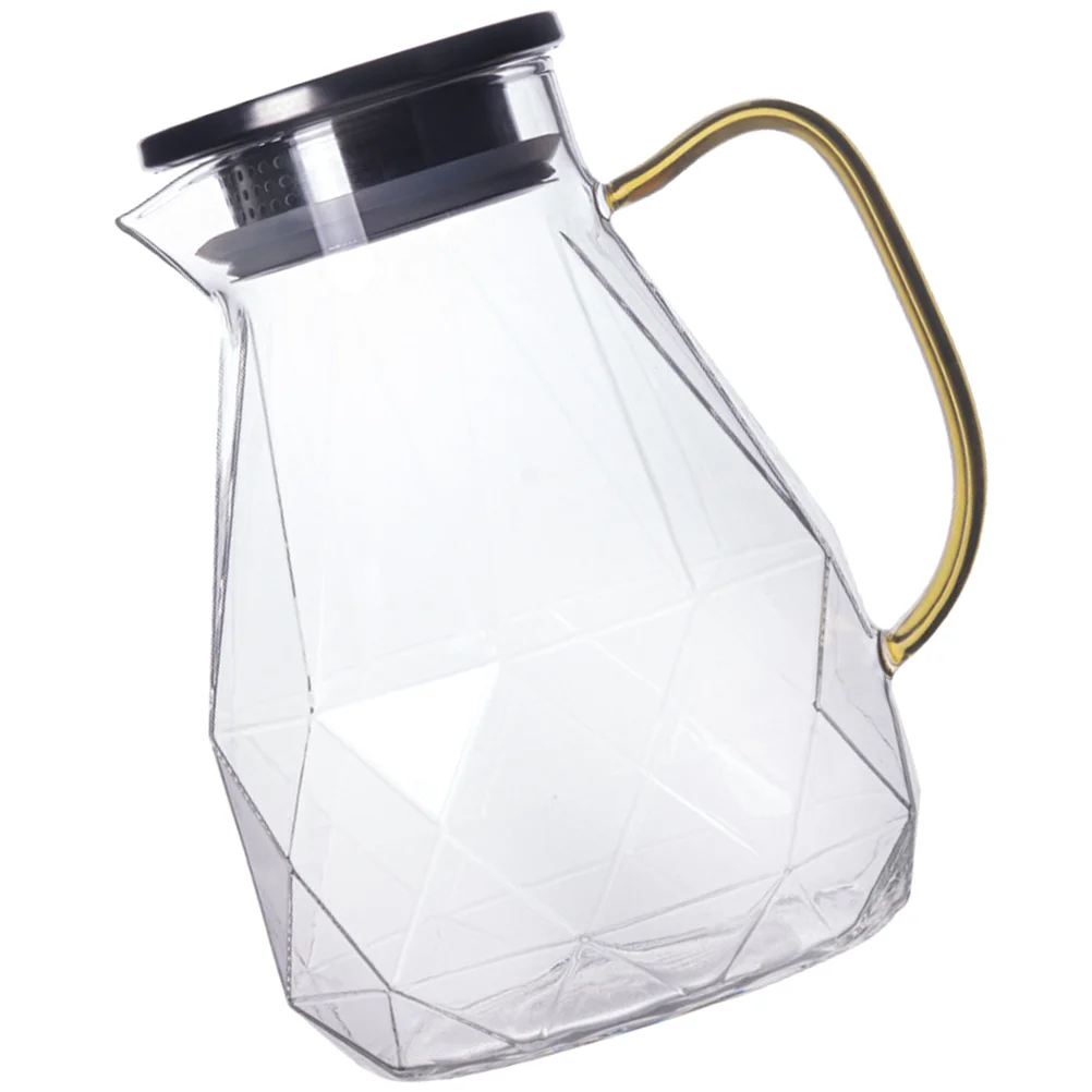 

Pitcher Water Tea Juglid Hot Coldcontainer Jar Beverage Countertopiced Resistant Infuser Dispenser Large Ice Drink Lidsfridge