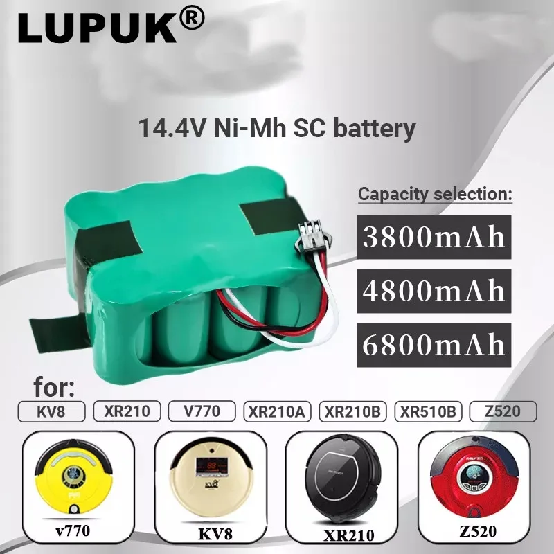 Новый никель-водородный сменный аккумулятор 14,4 В, 3800 мАч ~ 6800 мАч, используется для KV8,xr210,xr510,xr210a,xr210b,xr510 B, xr510b, xr510c