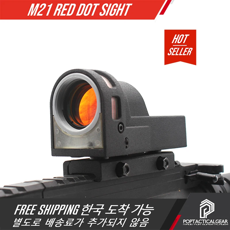 Tactical M21 Illuminated Reflex For Airsoft Accessories Shooting Tactics Air Rifle Optical Red Dot Sight Riflescope
