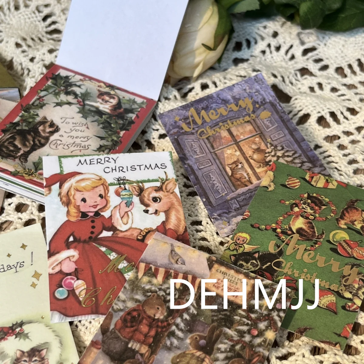 

Бумажная декоративная наклейка Washi на рождественскую елку, новогодний подарок, материал для скрапбукинга, этикетка для дневника, дневника, планировщика