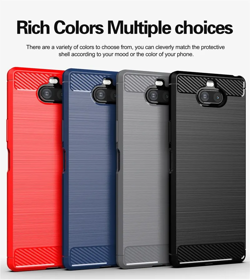 

Чехол из углеродного волокна для Sony Xperia XA3 Ультра мягкий противоударный чехол для смартфона для Sony xa3 противоударные силиконовые чехлы