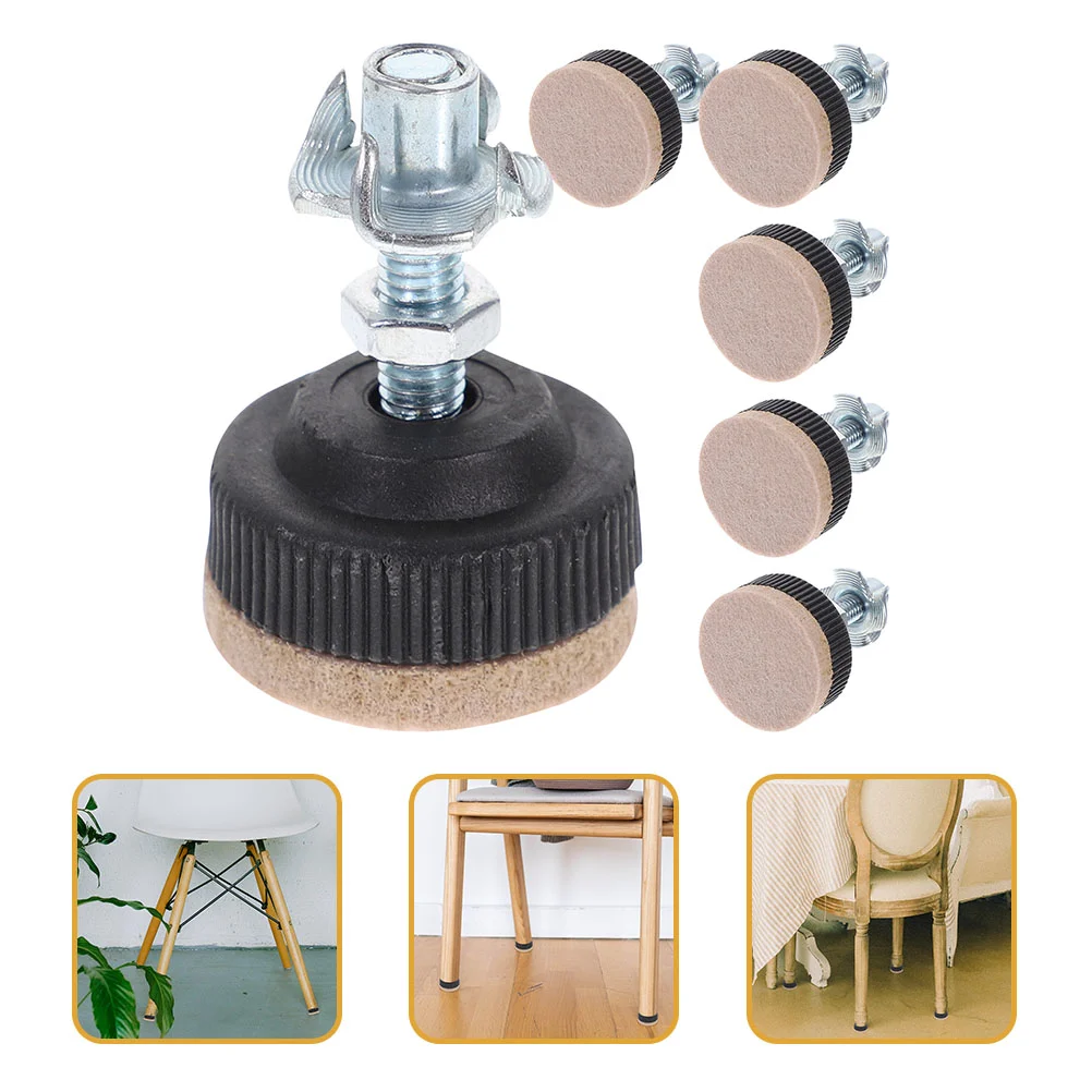 

6 Pcs Adjustable Feet Furniture Heavy Duty Leveling Leveler Legs Plastic Levelers Couch Foot Rest
