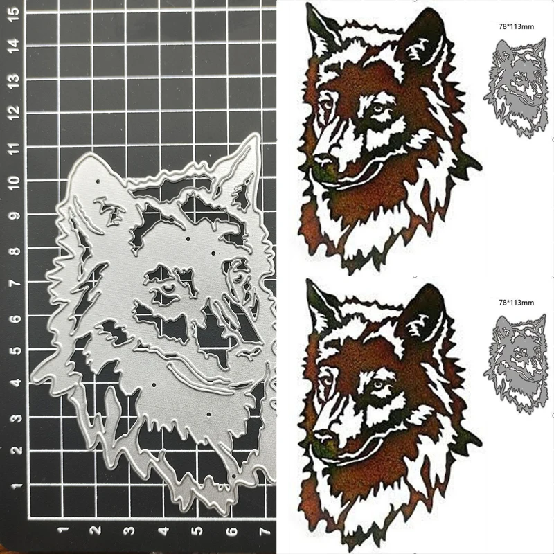

Animal Wolf Craft metal cutting dies cut die Scrapbook paper craft knife mould blade punch stencils dies