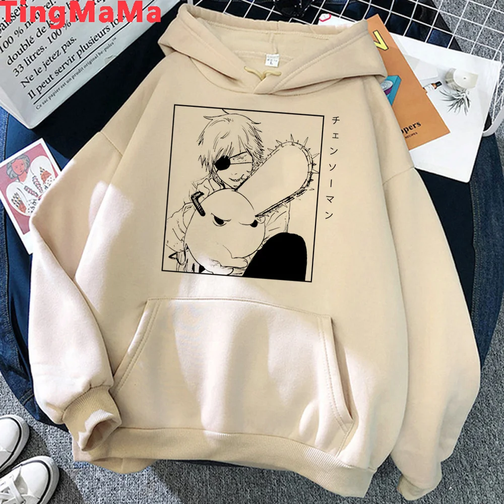 

chainsaw man hoodies women anime anime sweater women gothic tracksuit