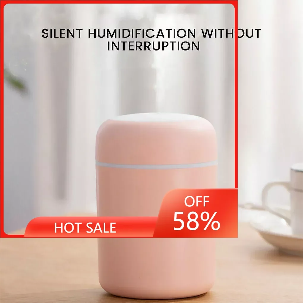 

Portable 300ml Humidifier USB Ultrasonic Dazzle Cup Aroma Diffuser Cool Mist Maker Air Humidifier Purifier with Romantic Light