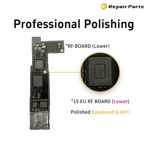 Материнская плата CUT с ЧПУ для iPhone 15 15 Pro Max, материнская плата сигнала, полированная плата AP Up, процессор, RF Baseband, нижняя версия США, ЕС, без платы Nand