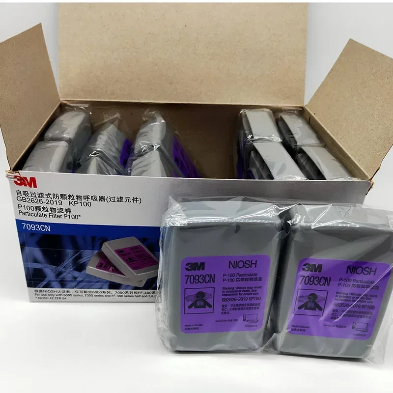 12 шт./кор. 3M 7093CN P100 фильтр газового картриджа KP100 против твердых