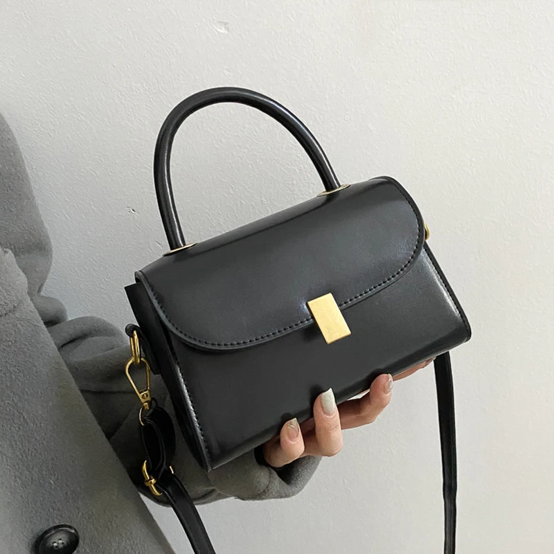 

Soft PU Leather Crossbody Bags for Women Luxury Designer Shoulder Bag Casual Retro Top Handle Bag Fashion Exquisite Shopping Bag